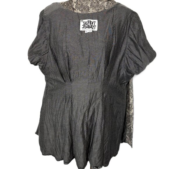 Donna Jessica Art To Wear Gray Velvet Lagenlook Victorian Style Jacket 90’s Vint - Picture 10 of 15